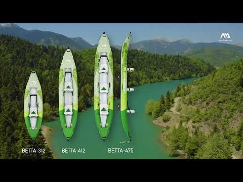Aqua Marina pramoginė baidarė žalia Betta-475 3 asmenų 15'7″ pripučiama baidarė 17