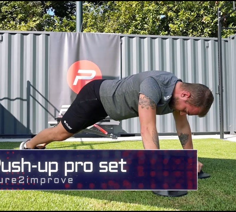 Pure2Improve Push-up Pro rinkinys raudonos/juodos spalvos stūmimo rankenos P2I202160 6