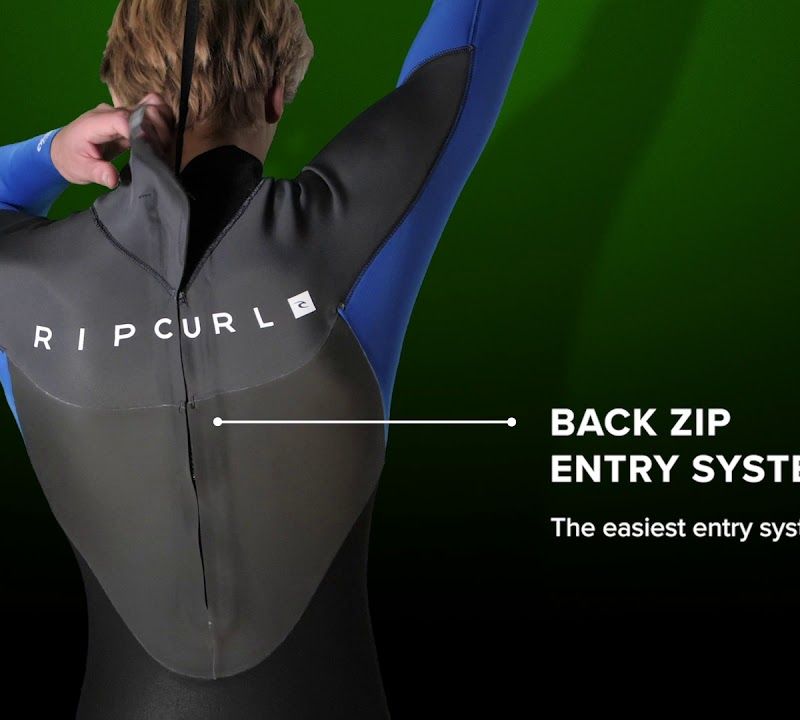 Vyriškas Rip Curl Omega 5/3 mm GB B/Zip 70 pilkai mėlynas plaukimo hidrokostiumas 113MFS 4