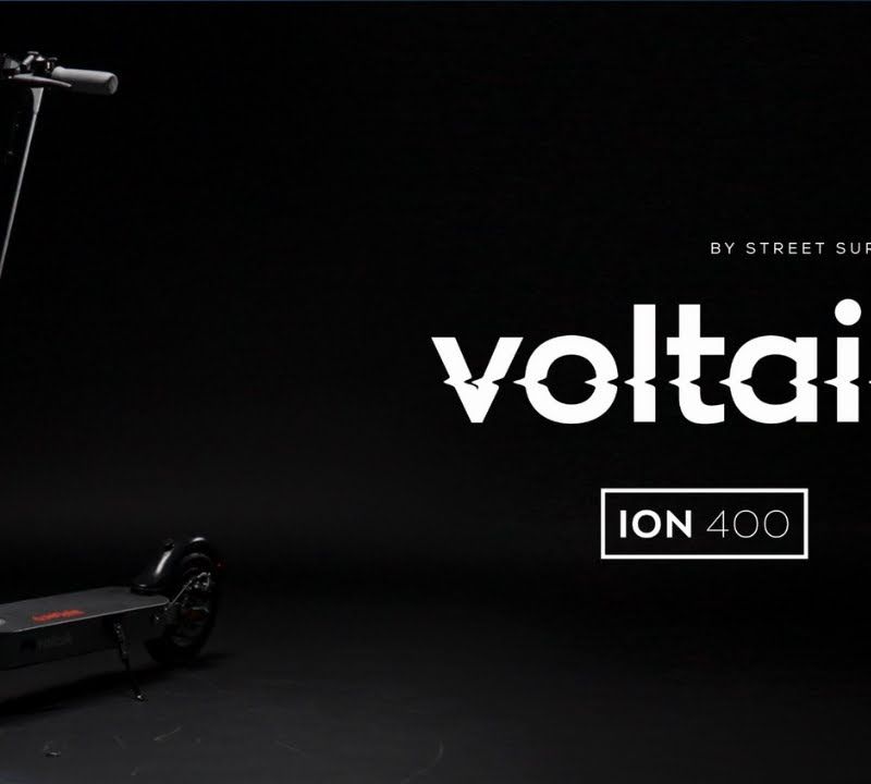 Street Surfing Voltaik Ion 400 elektrinis motoroleris pilkos spalvos 11