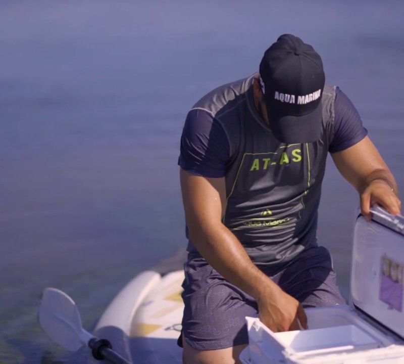 Aqua Marina Drift Fishing 3,3 m ilgio smėlio spalvos SUP lenta BT-20DRP 13