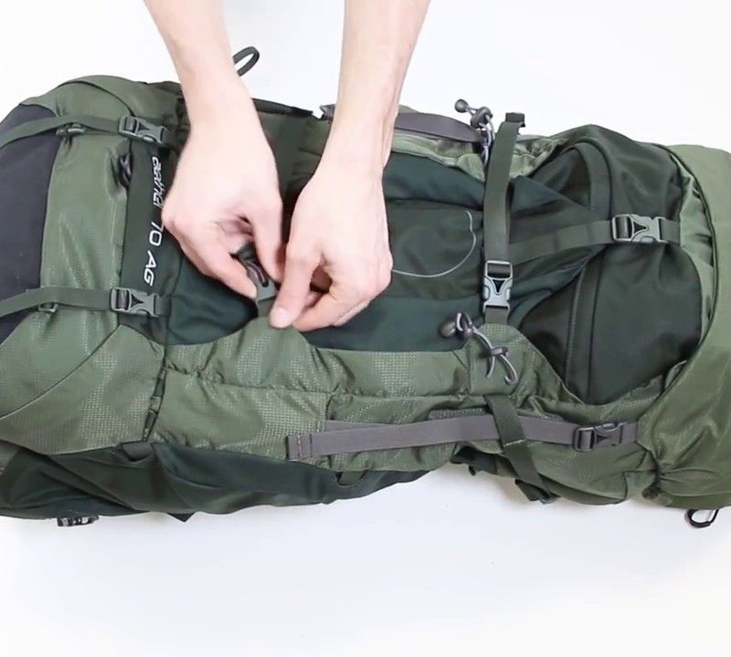 Vyriška turistinė kuprinė Osprey Aether 55 l žalia 10002955 8