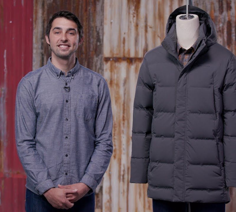 Vyriškas pūstas paltas Patagonia Jackson Glacier Parka smolder blue 11