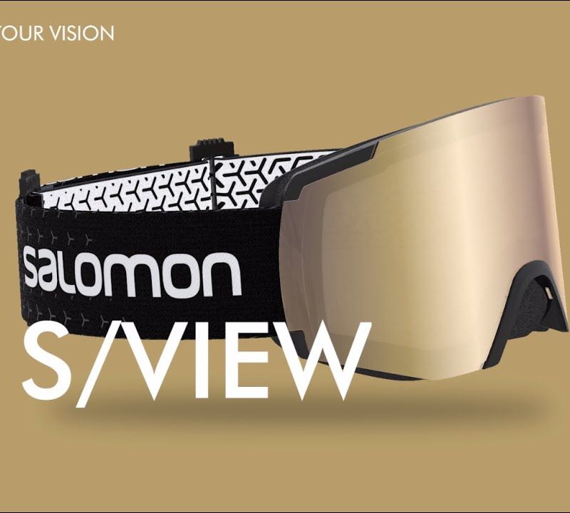 Salomon S/View slidinėjimo akiniai juoda spalva/vidutinė raudona L41153100 7