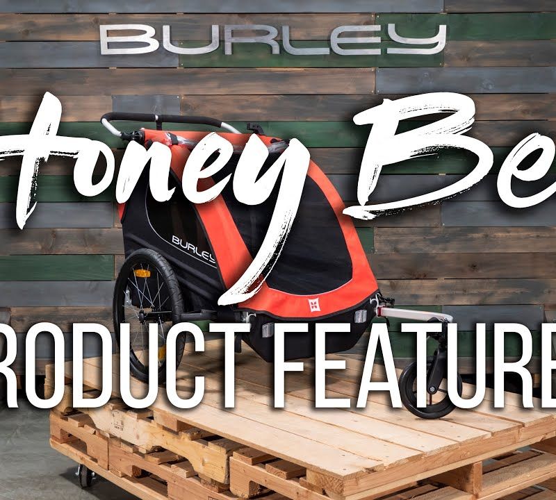 Burley Honey Bee raudona dvivietė dviračių priekaba BU-949209 16