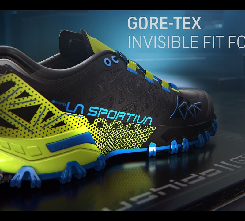 La Sportiva Bushido II GTX vyriški bėgimo bateliai tamsiai mėlyna ir raudona 46Y629317 18