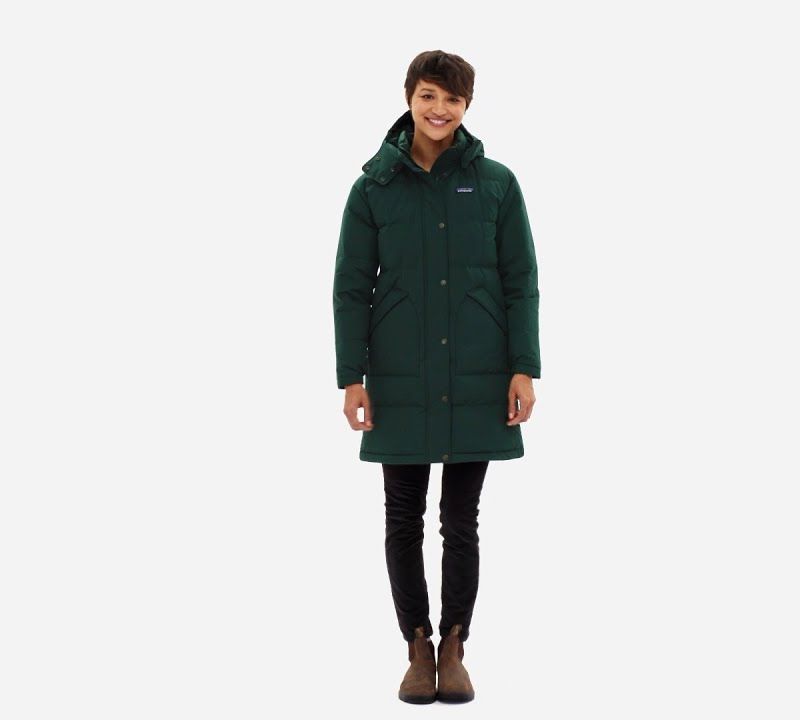 Moteriškas pūkinis paltas Patagonia Downdrift Parka nouveau green 11