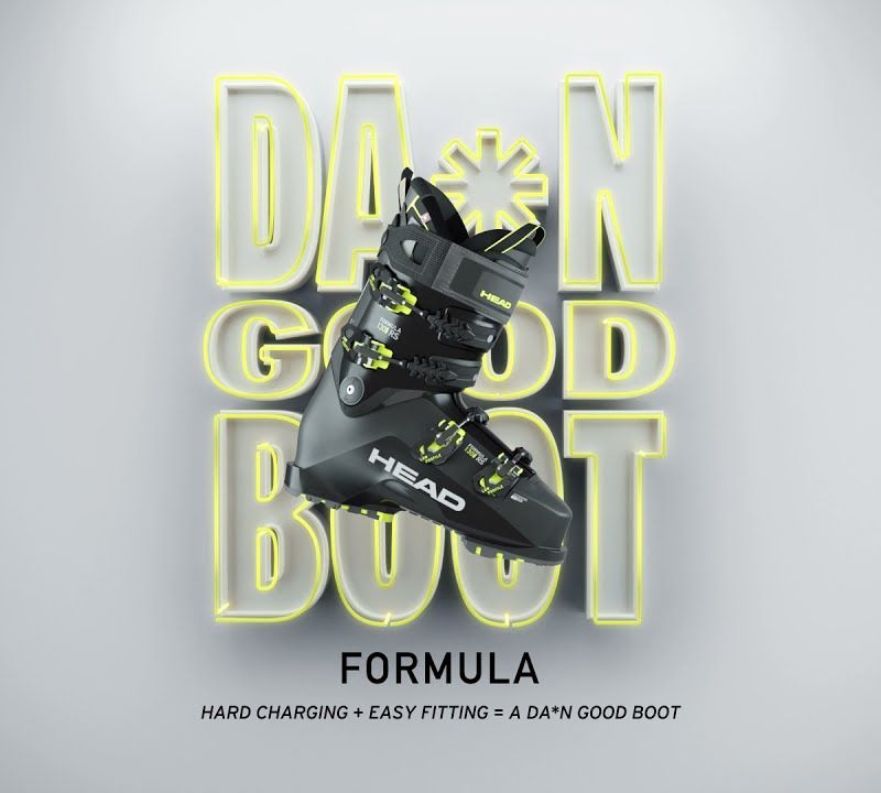 HEAD Formula 100 slidinėjimo batai juodi 601171 10