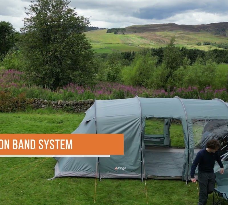 Vango Castlewood 400 paketas mineral green 4 asmenų kempingo palapinė 9