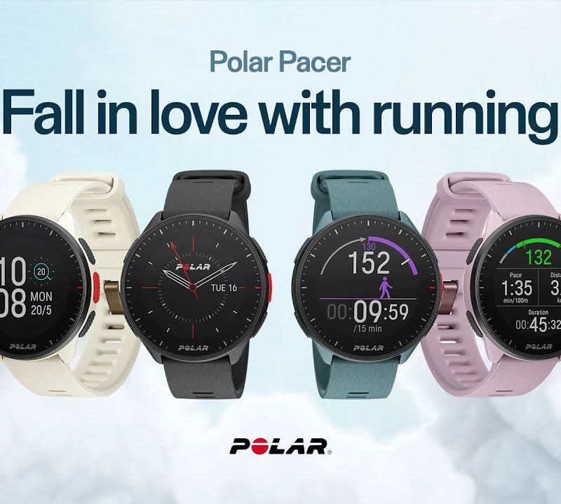 Polar Pacer kreminis laikrodis PACER WHI 7