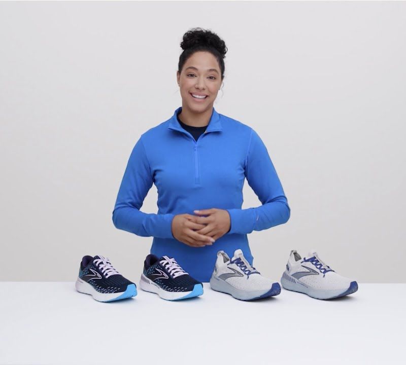 Brooks Glycerin 20 vyrų bėgimo bateliai juodi/klasikiniai mėlyni/orange 13