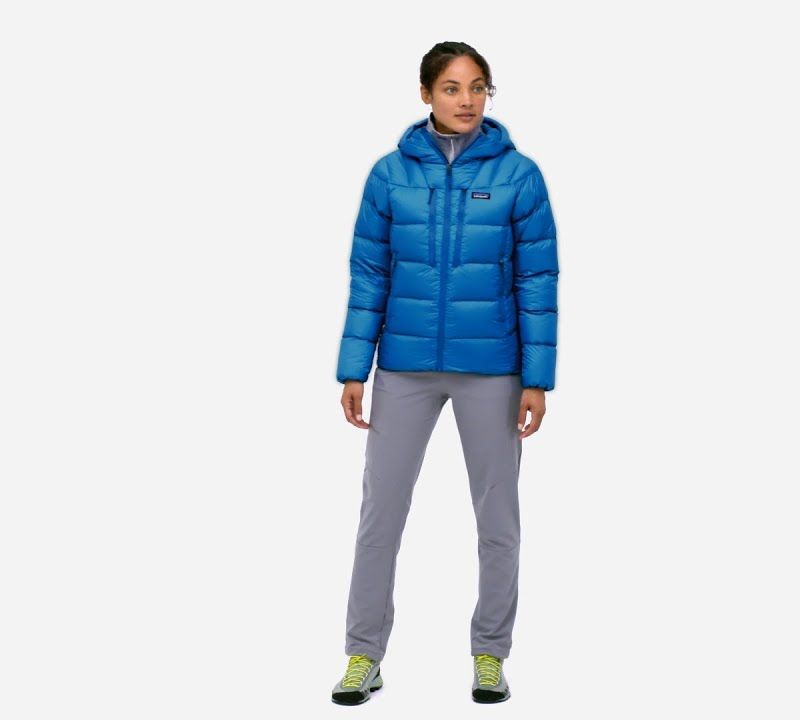Moteriška pūsta striukė Patagonia Fitz Roy Down Hoody lagom blue 8