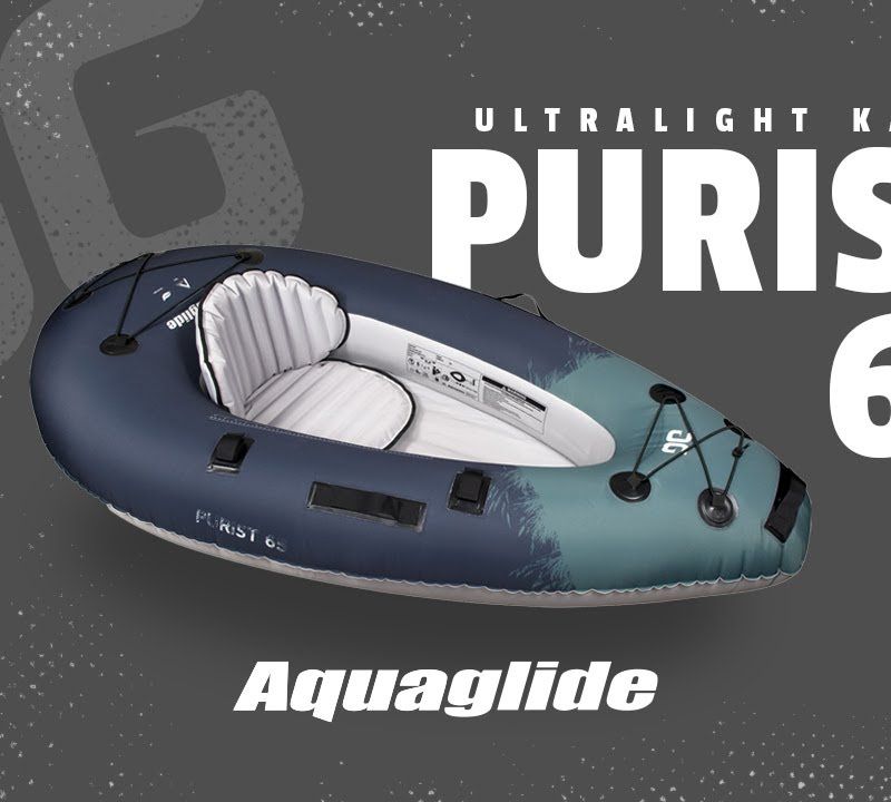 Aquaglide Backwoods Purist 65 1 asmens pripučiama baidarė 9