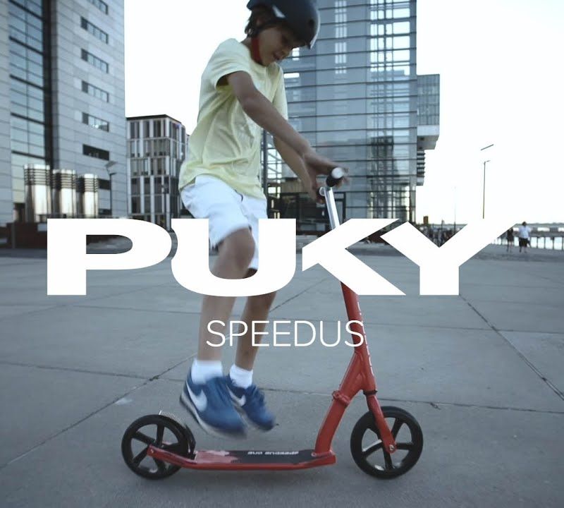 PUKY SpeedUs ONE vaikiškas paspirtukas raudonas 5000 15
