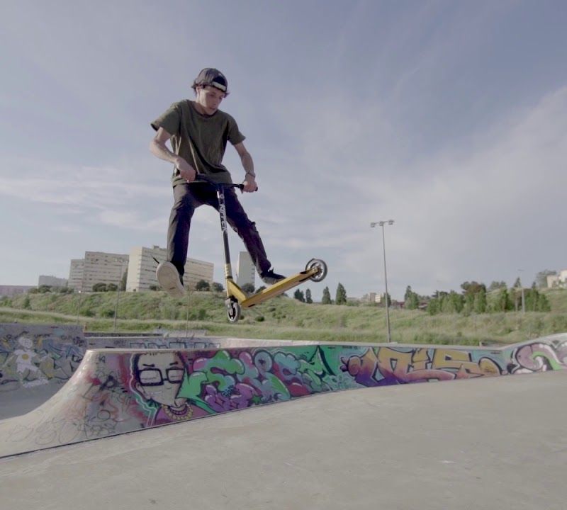 Gatvės banglenčių sportas Stunt Scooter Ripper raudonas/sidabrinis freestyle motoroleris 9