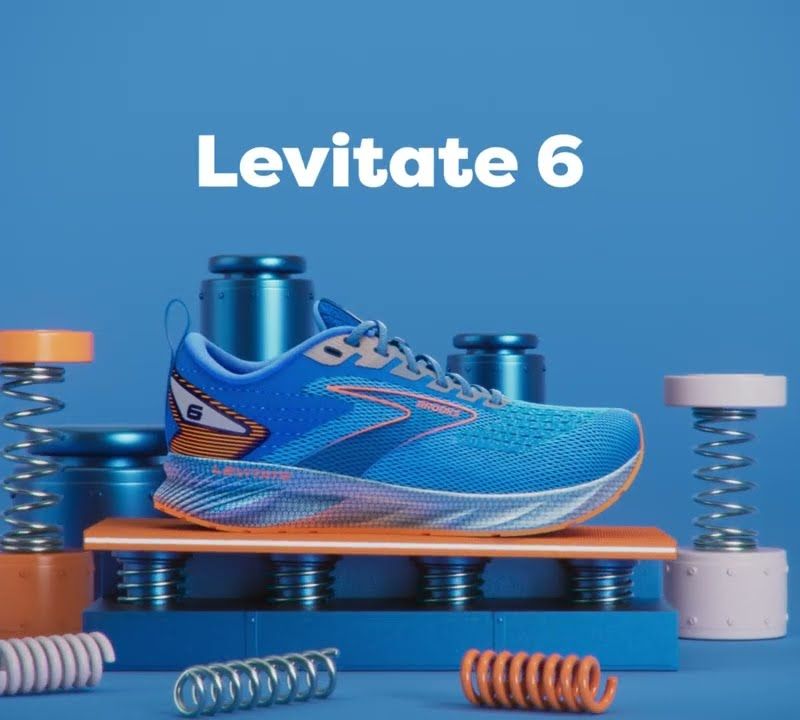 Brooks Levitate 6 classic blue/orange vyriški bėgimo bateliai 18