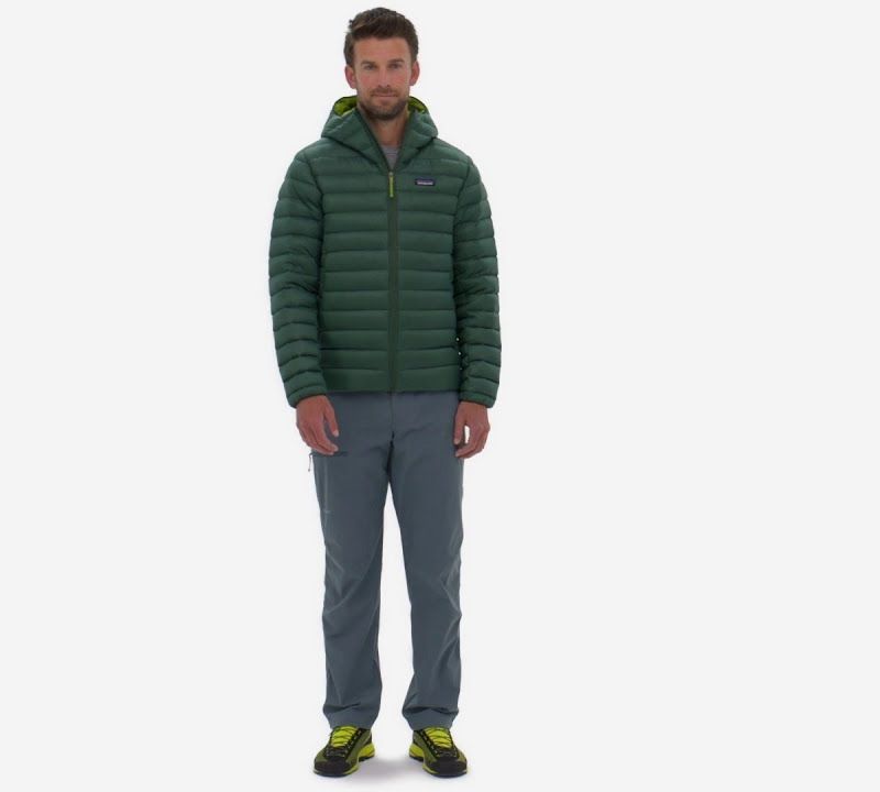 Vyriška pūsta striukė Patagonia Down Sweater Hoody basin green 10