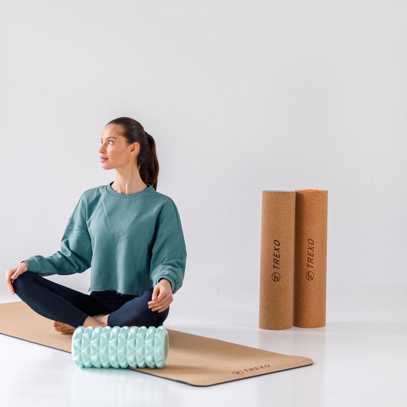 XTREXO EVA PVC masažinis volelis juodas MR-EV01C 7