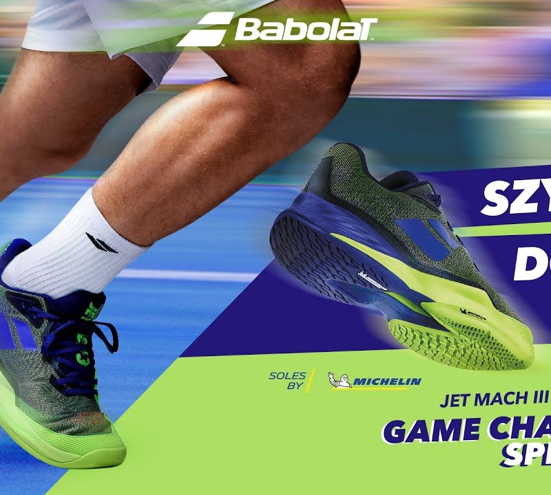 Babolat 22 Jet Mach 3 Clay blue tape vaikiški teniso bateliai 33S22730 10