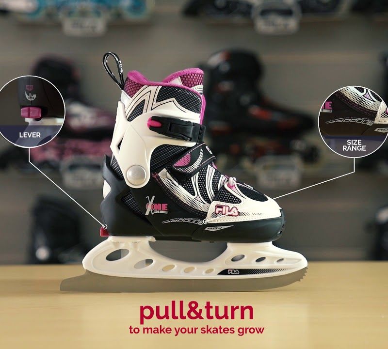 FILA X-One G black/pink/magenta vaikiški riedučiai 11