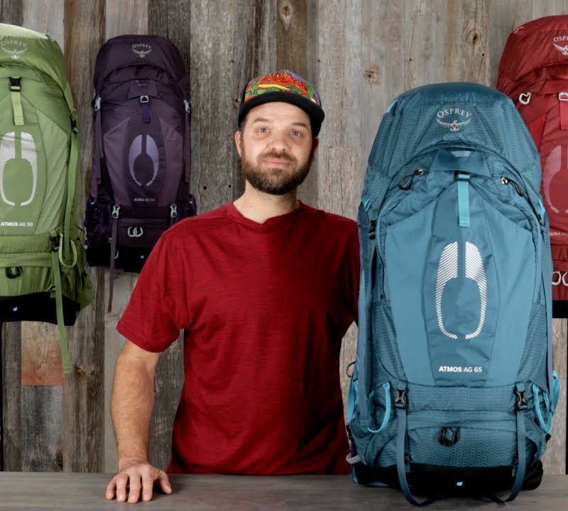 Vyriška turistinė kuprinė Osprey Atmos AG 65 l blue 10004001 10