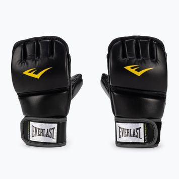 Vyriškos graplingo pirštinės su nykščiu Everlast MMA pirštinės juodos EV7562
