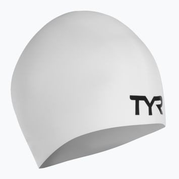 TYR Wrinkle-Free plaukimo kepuraitė balta LCSL_100