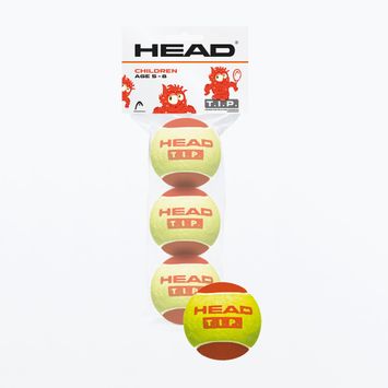 HEAD Tip vaikiški teniso kamuoliukai 3 vnt. raudoni/gelsvi 578113