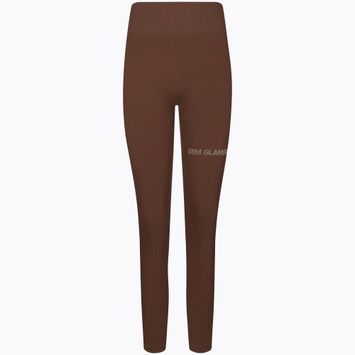Moteriškos treniruočių tamprės Gym Glamour Push Up Chocolate 370