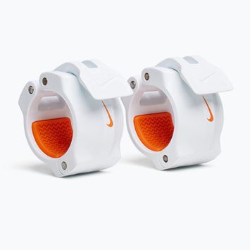 Spaustukai štangai Nike Strength Barbell Collars 2 vnt. white/orange