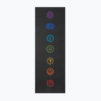 Kilimėlis jogai Gaiam Premium Black Chakra 6 mm black chakra
