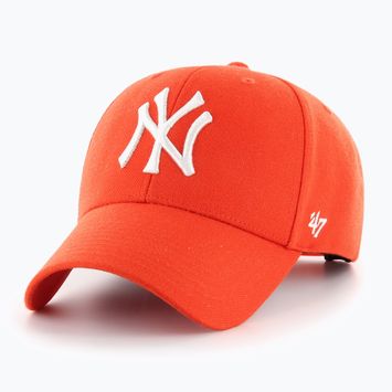 Kepuraitė su snapeliu 47 Brand MLB New York Yankees MVP vibrant orange