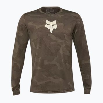 Vyriški dviračių marškinėliai ilgomis rankovėmis Fox Racing Ranger Tru Dri dirt brown