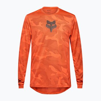 Vyriški dviračių marškinėliai ilgomis rankovėmis Fox Racing Ranger Tru Dri blood orange
