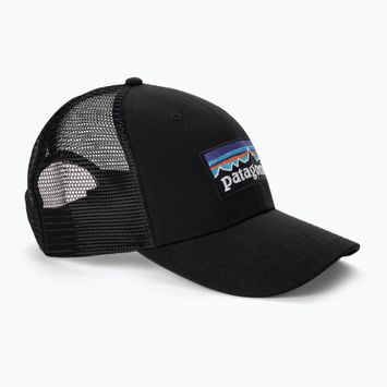 Patagonia P-6 Logo LoPro Trucker kepurė juoda