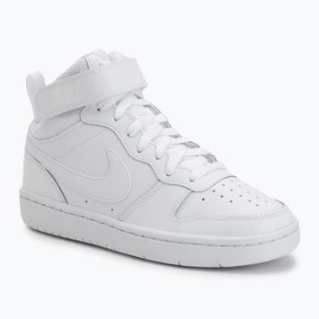 Vaikiški batai Nike Court Borough Mid 2 white/white/white