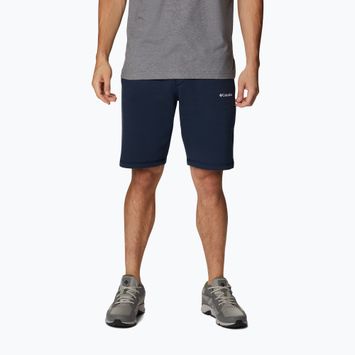 Vyriški Columbia Logo Fleece trekingo šortai tamsiai mėlyni 1884601464