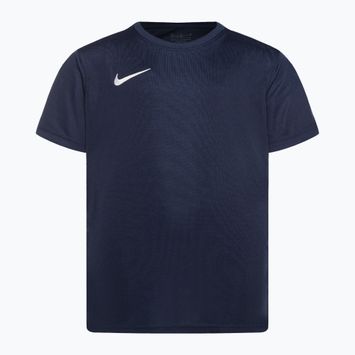 Nike Dry-Fit Park VII vidurnaktį tamsiai mėlyni / balti vaikiški futbolo marškinėliai