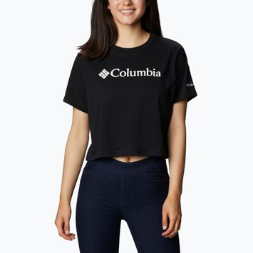 Columbia North Cascades Cropped moteriški trekingo marškinėliai black 1930051011