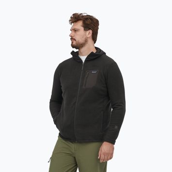 Vyriški Patagonia R1 Air Full-Zip vilnoniai marškinėliai su užtrauktuku juodi