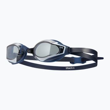 Plaukimo akiniai TYR Stealth-X Race smoke/navy/navy