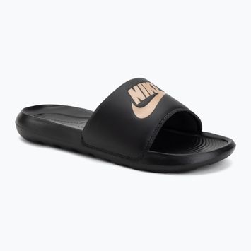 Moteriškos šlepetės Nike Victori One Slide black/black/metallic red bronze
