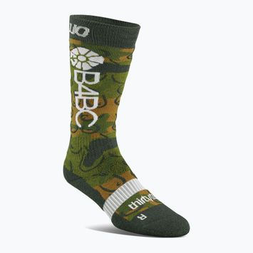 Moteriškos snieglenčių kojinės ThirtyTwo B4BC Merino camo