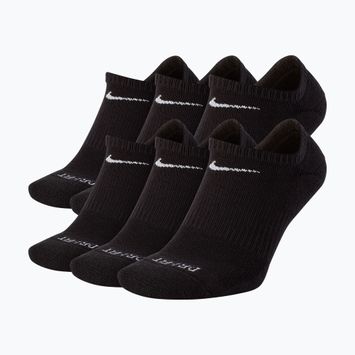Vyriškos kojinės Nike Everyday Plus Cushioned No Show 6 poros black/white