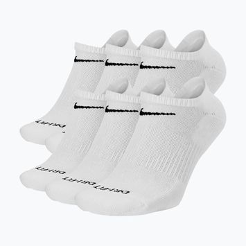 Vyriškos kojinės Nike Everyday Plus Cushioned No Show 6 poros white/black