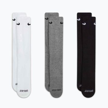 Kojinės Nike Everyday Plus Cushioned 3 poros multi-color/white/grey/black