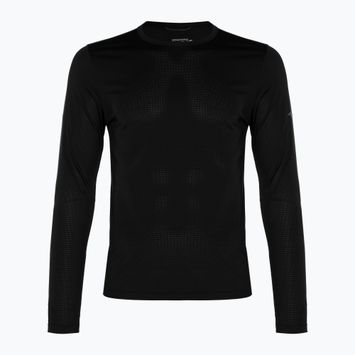 Vyriški bėgimo marškinėliai ilgomis rankovėmis Saucony Stopwatch black