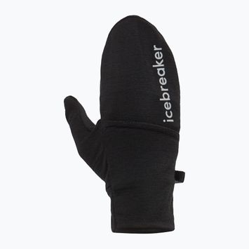 Žygio pirštinės icebreaker Merino Sierra Convertible Mitten black