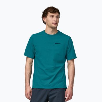 Vyriški Patagonia P-6 Logo Responsibili-Tee trekingo marškinėliai belay blue