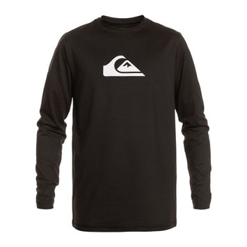 Vyriški plaukimo marškinėliai ilgomis rankovėmis Quiksilver Solid Streak black